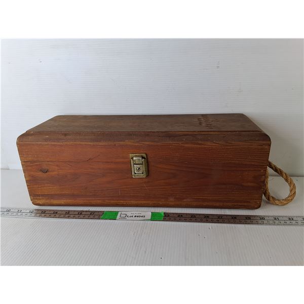 Wooden Storage Box 18.25" x 6.5" x 6.5"