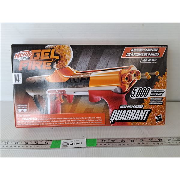 Nerf Pro Gelfire Quadrant, Appears NIB