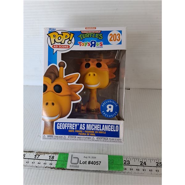 Geoffrey as Michelangelo TMNT Funko Pop Figurine, NIB