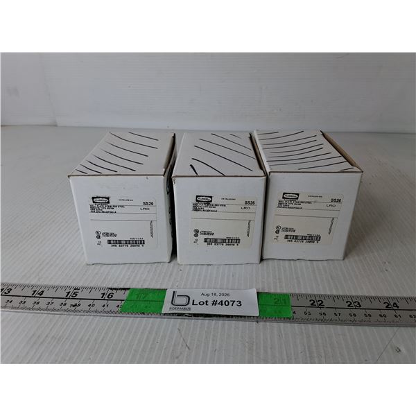 (3) Boxes of Hubbell Wall Plates & Screws