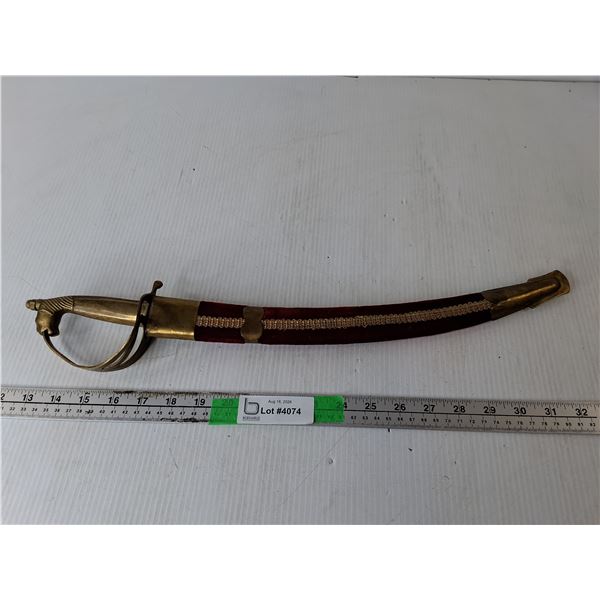 Indian Sword 19" & Scabbard