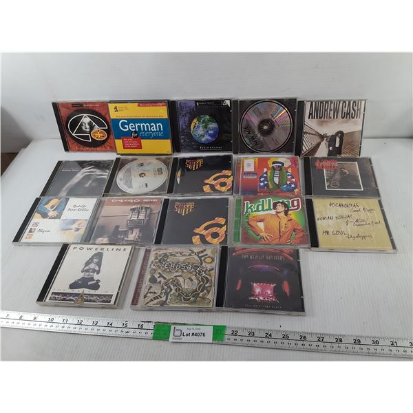 (18) CDs/Sets- k.d. lang, Honeymoon Suite, The Neville Brothers, Misc.