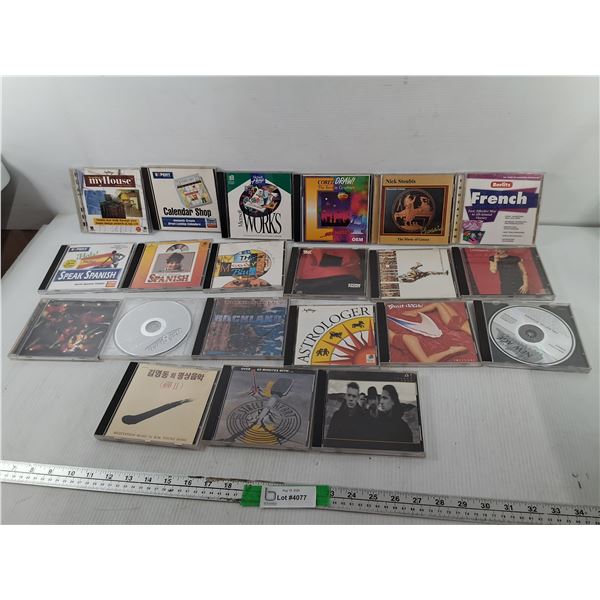 (21) CDs/Computer Programs- Loverboy, Streetheart, The Moody Blues, Misc.