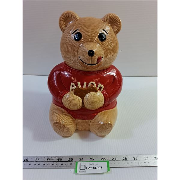 Avon Ted E. Bear Cookie Jar