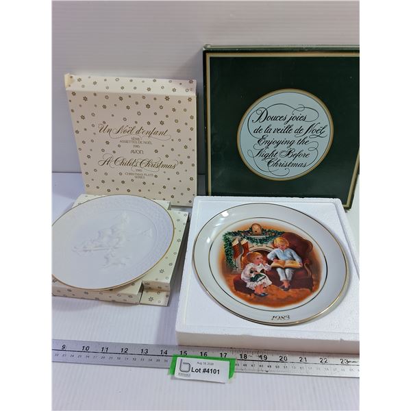 Avon Christmas Plates 1983/1985