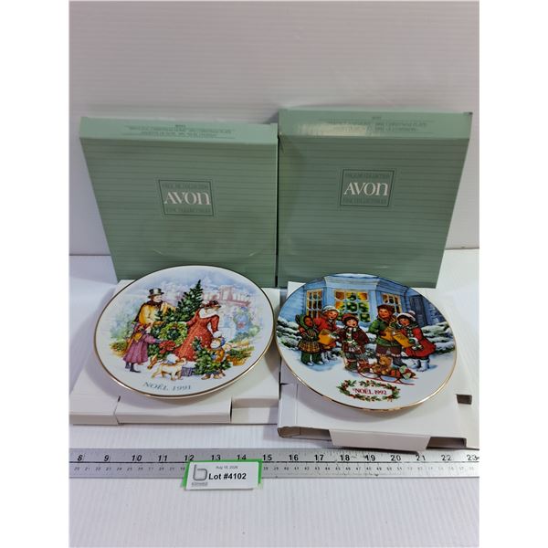 Avon Christmas Plates 1991/1992