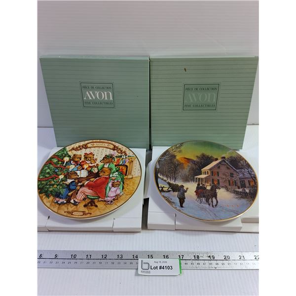 Avon Christmas Plates 1989/1990