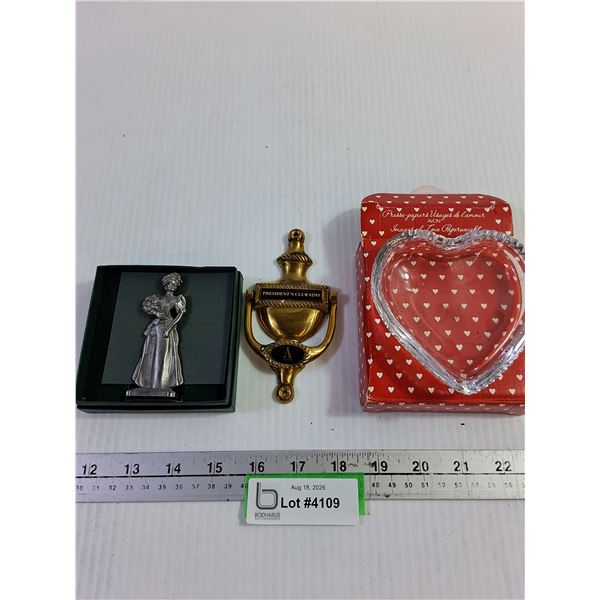 Avon Collectibles - Brass Knocker, Paperweight, Decor