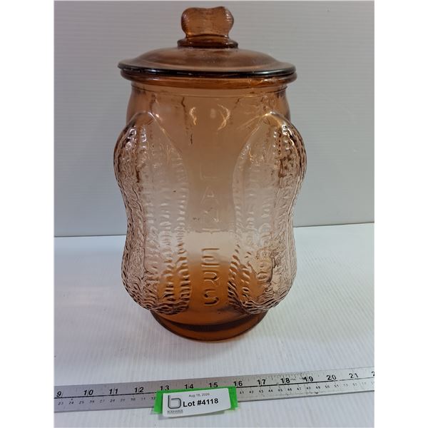 Antique Planter Peanut Container