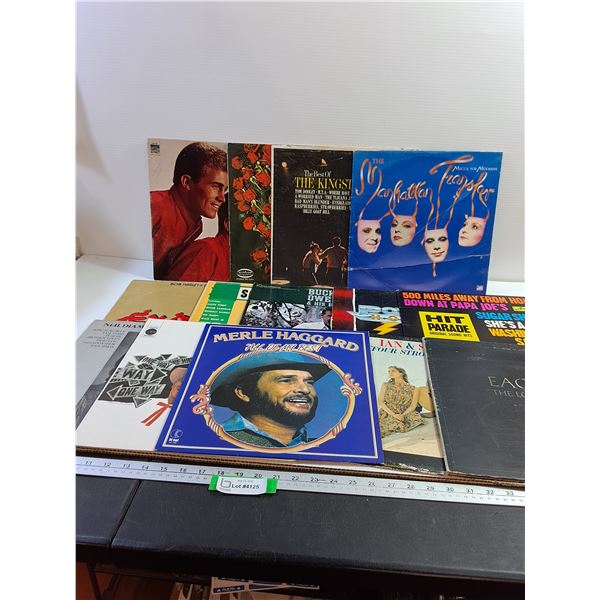 Assorted Record Jackets without Records (14) - Bob Marley, Neil Diamond, Merle Haggard, Etc