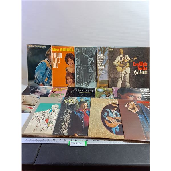 Assorted Record Jackets without Records (14) - Conway Twitty, Don Williams, Carl Smith, Etc