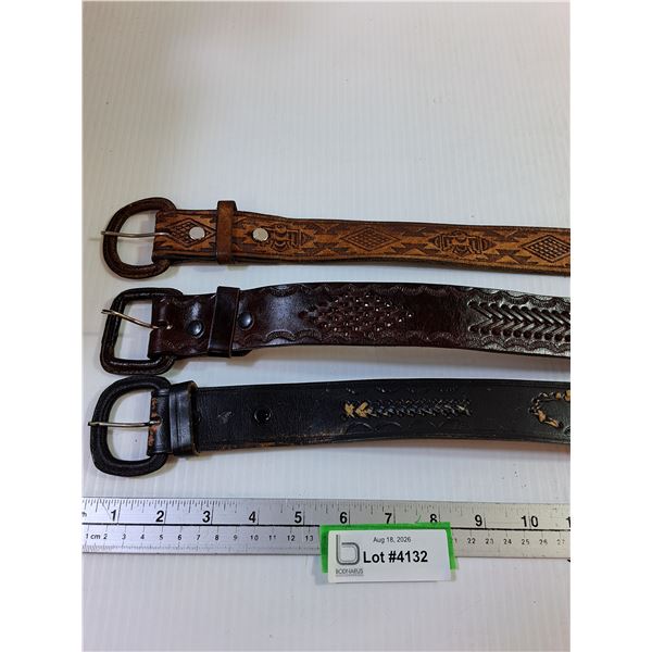 (3) Mens Belts Size 38/40