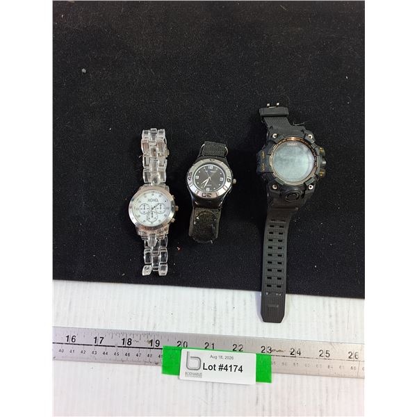 (3) Wrist Watches - XOXO, NexTech, Smart