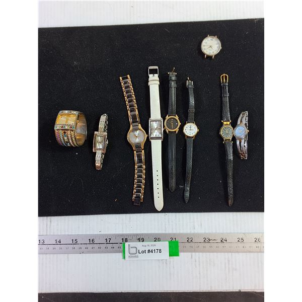 Assorted Wrist Watches - Vivani, Geneva, Timex, Gently, Bulova
