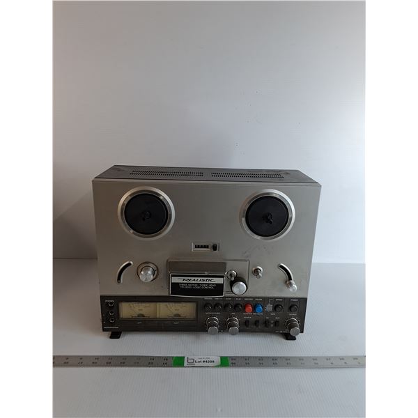 Realistic Tape Deck Powers On
