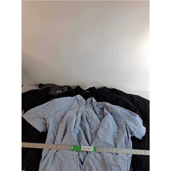 (4) Men's Button Up Shirts, Merona, Wrangler, Etc