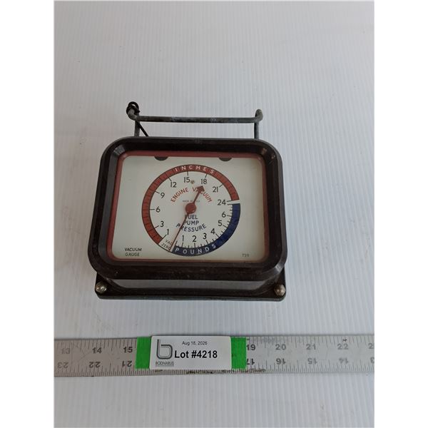 Vintage Automobile Diagnostic Gauge