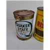 Image 2 : (2) Cans Quaker State, Risoline Motor Oil, Pickup Only