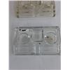 Image 3 : (2) Vintage Glass Inkwells