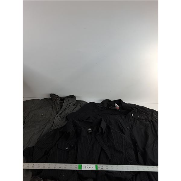 (3) Men's Shirts, Metal Mulisha, Calvin Klein, Wind River