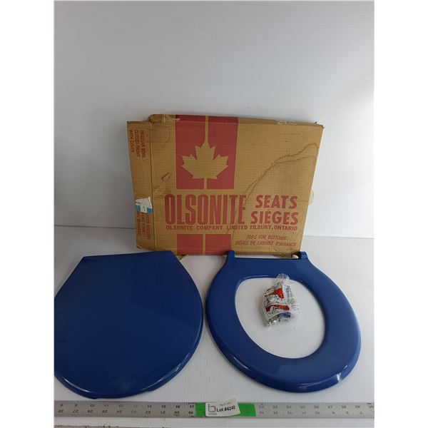 Olsonite Blue Toilet Seat