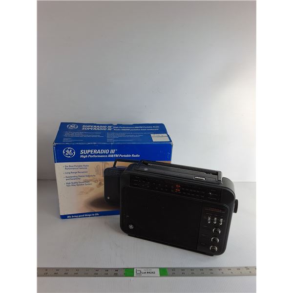 GE Portable Radio Untested As Is