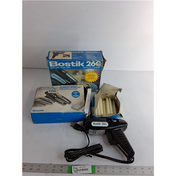 (2) Bostik Electric Glue Gun As Is with Glue Sticks
