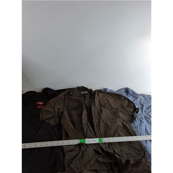 (3) Men's Shirts, Eco Green, Daytona Racing, Denver Hayes