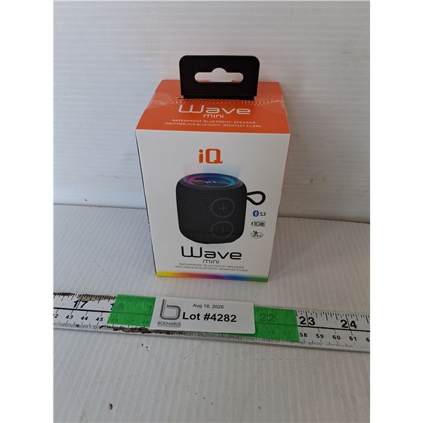 IQ Wave Mini Bluetooth Speaker, NIB