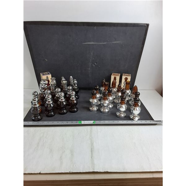 (16) Avon Chess Piece After Shave Bottles- Most Full, Can't Ship