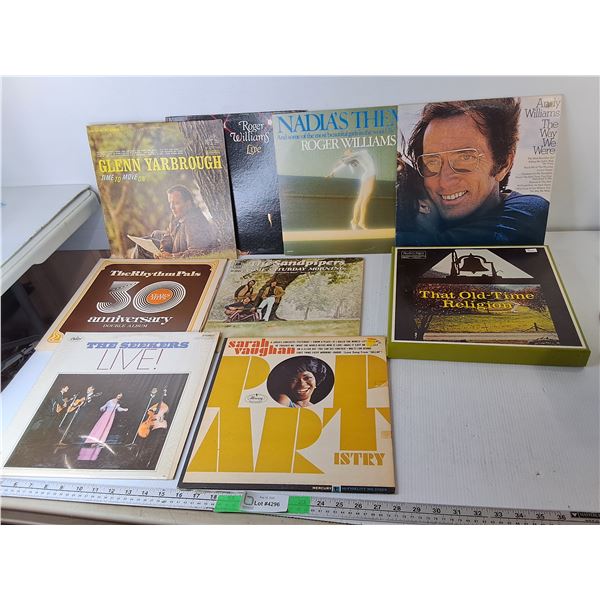 (9) Records/Sets-Roger Williams, The Seekers, Sarah Vaughan, Misc.
