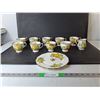 Image 1 : Royal Albert Bone China "Tea Rose" Cups, Creamer & Cake Platter