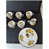 Image 2 : Royal Albert Bone China "Tea Rose" Cups, Creamer & Cake Platter