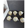 Image 3 : Royal Albert Bone China "Tea Rose" Cups, Creamer & Cake Platter