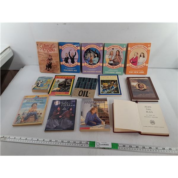 (14) Young Adult Novels- Anne of Green Gables, Sweet Valley Twins, Jean Val Jean, Misc.