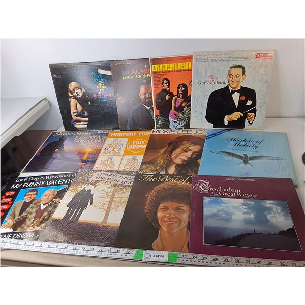(12) Records- Guy Lombardo, Rickie Lee Jones, Al Hirt, Misc.