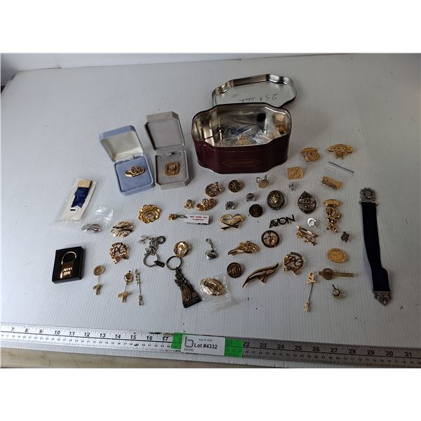 Avon Pins & Pot of Gold Tin