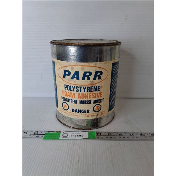 Pail of Polystyrene Foam Adhesive- Full, Can't Ship