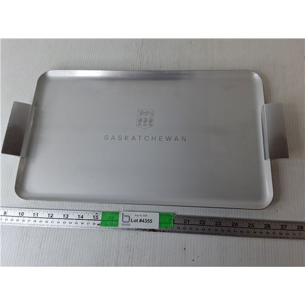 Metal Saskatchewan Serving Tray 19" x 10.25"