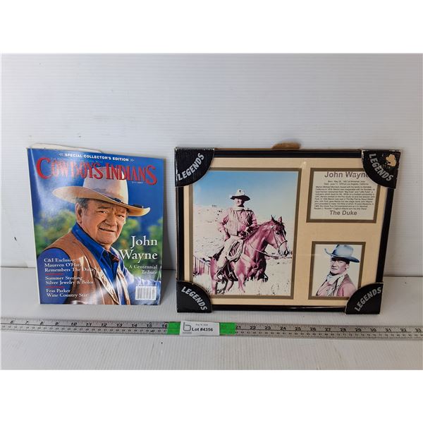 John Wayne Magazine & Wall Tribute 14" x 11"