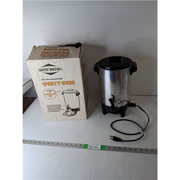 West Bend Percolator- Untested, Can't Ship