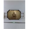 Image 1 : Decorative Serving Tray With Handles- 14.5" x 20"