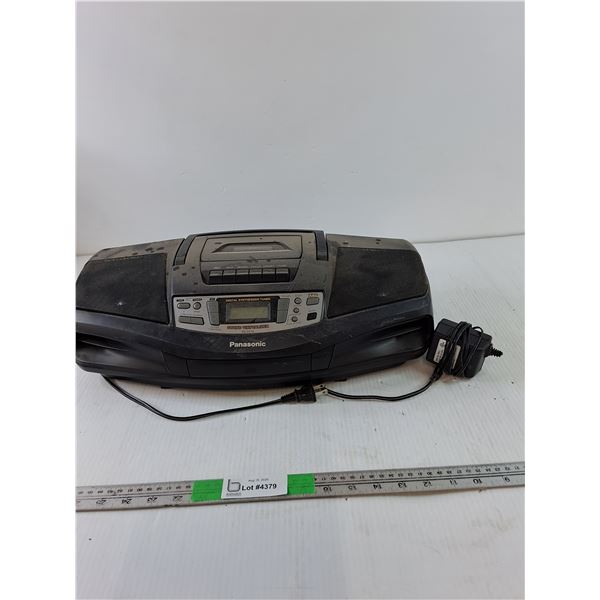 "Panasonic" Portable Radio/ Cassette Player, Adapter