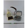 Image 1 : Vintage Handheld Sickle, Ratcheting Screwdriver/ Socket Set, Solar Powered Motion Light- Not Tested