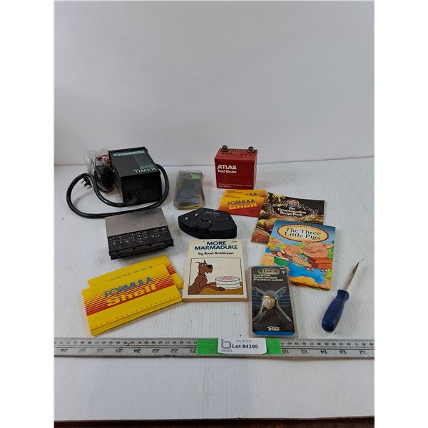 "Mastercraft" All Weather Timer (Untested), (2) Solar Calculators, Misc