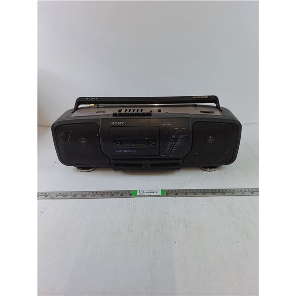 Sony Portable Radio/ Cassette Player- Battery Powered- Untested