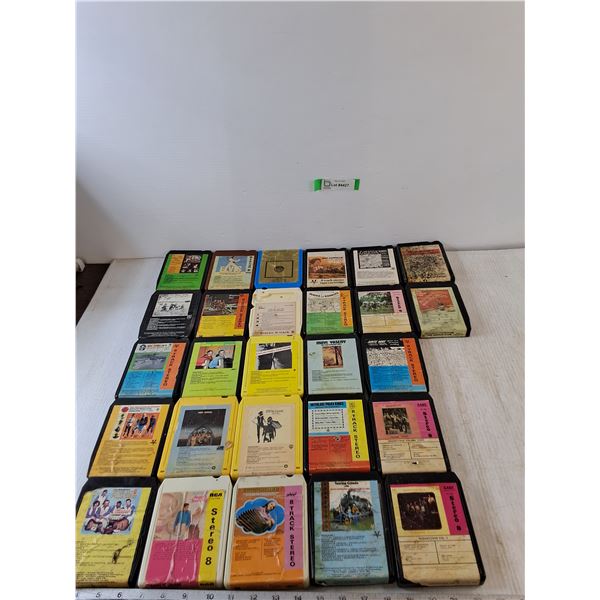 (27) 8-Track Cassettes As-Is