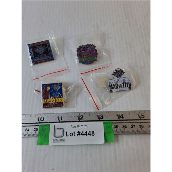 (4) March 2004 Saskatoon Pins