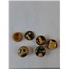 Image 2 : (5) Small Wooden Trinket Boxes with Cat Art