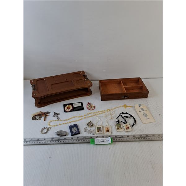 Catholic Iconography, Crucifixes, Rosary, Harmony Angel, Catholic Card, Jewelry Box